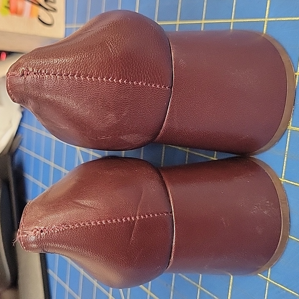 Naturalizer 27 Licia Pointed Toe Pumps Size 7.5M Leather New Burgandy/Wine - Picture 6 of 12
